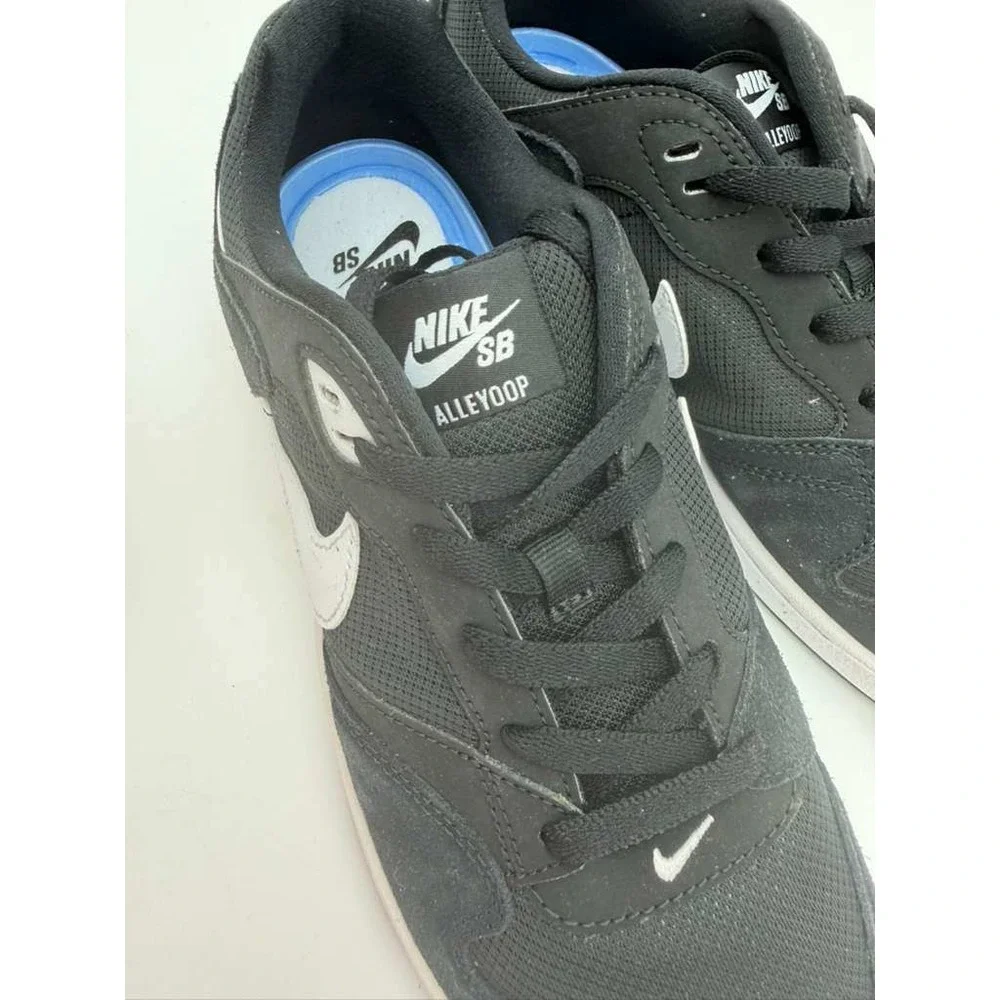 Nike‎ SB Alleyoop Men's Skate Sneakers – Black/White – Size 11